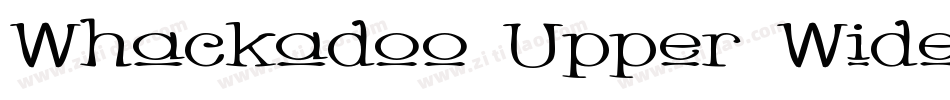 Whackadoo Upper Wide字体转换